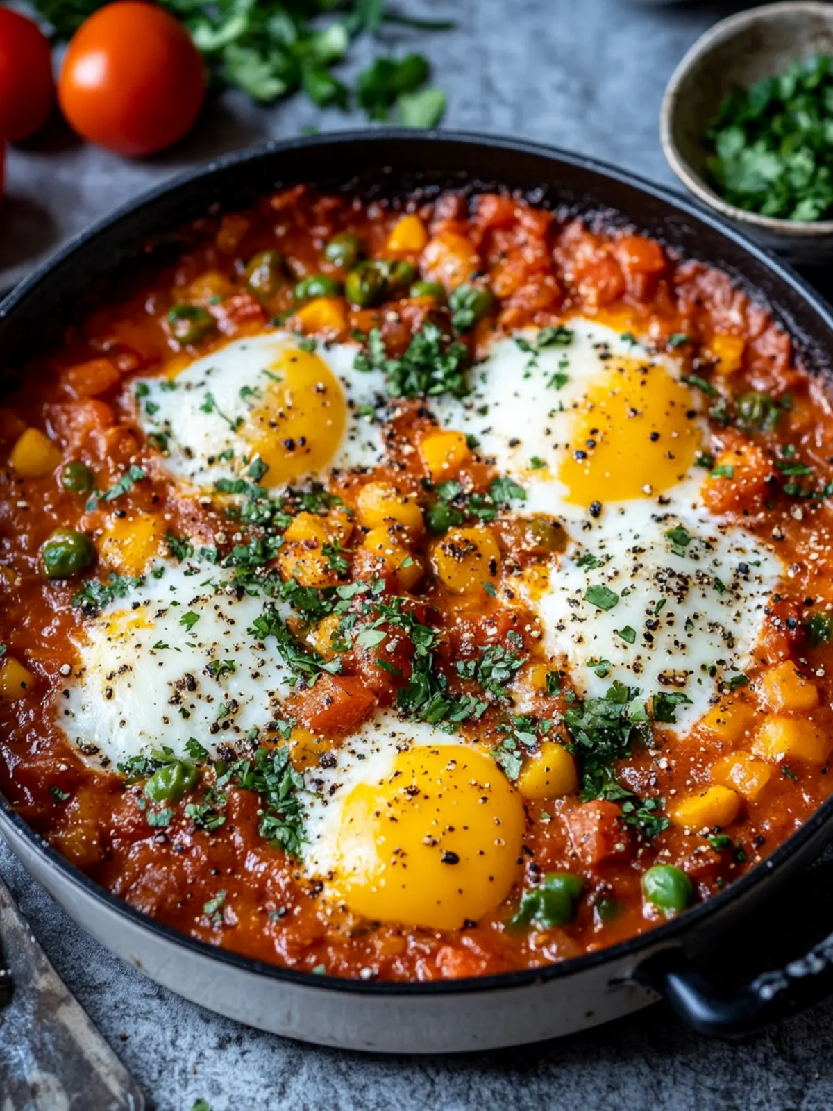 Marokkanische Shakshuka: Würzige Freude in jedem Bissen