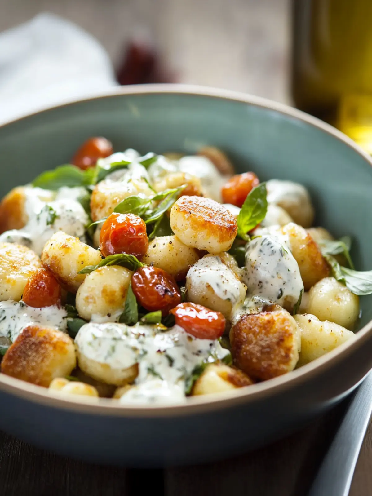 Knuspriger Gnocchi-Salat