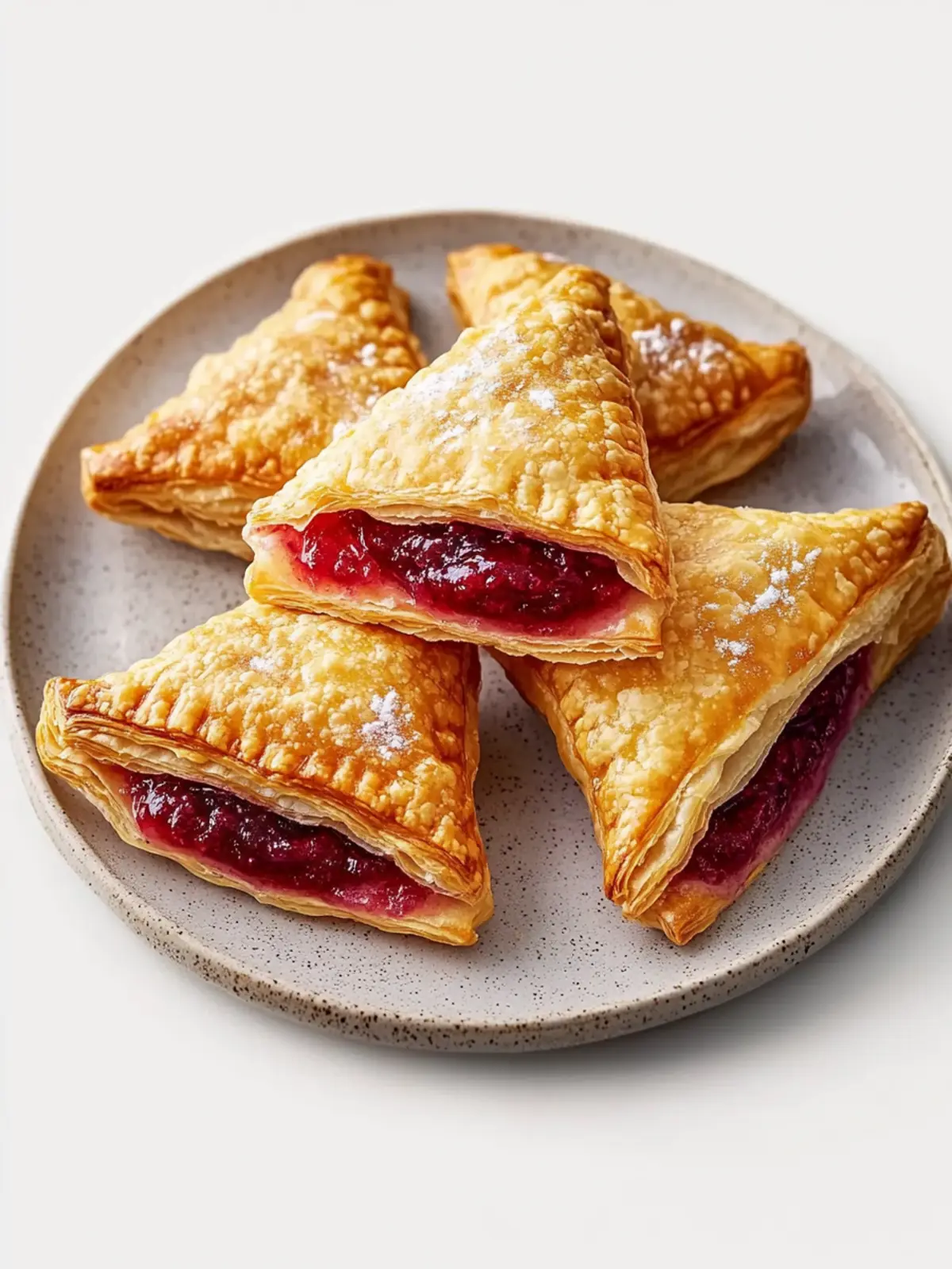 Puff pastry with jam – crispy snack corners