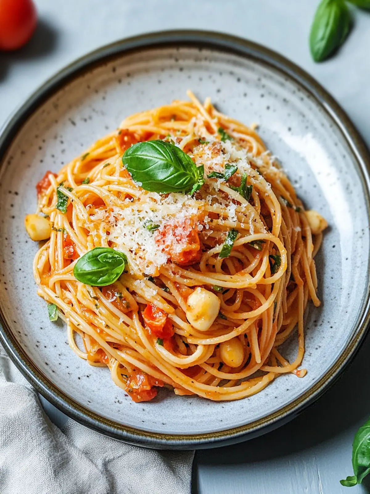 Pasta mit Tomaten-Zucchinisauce