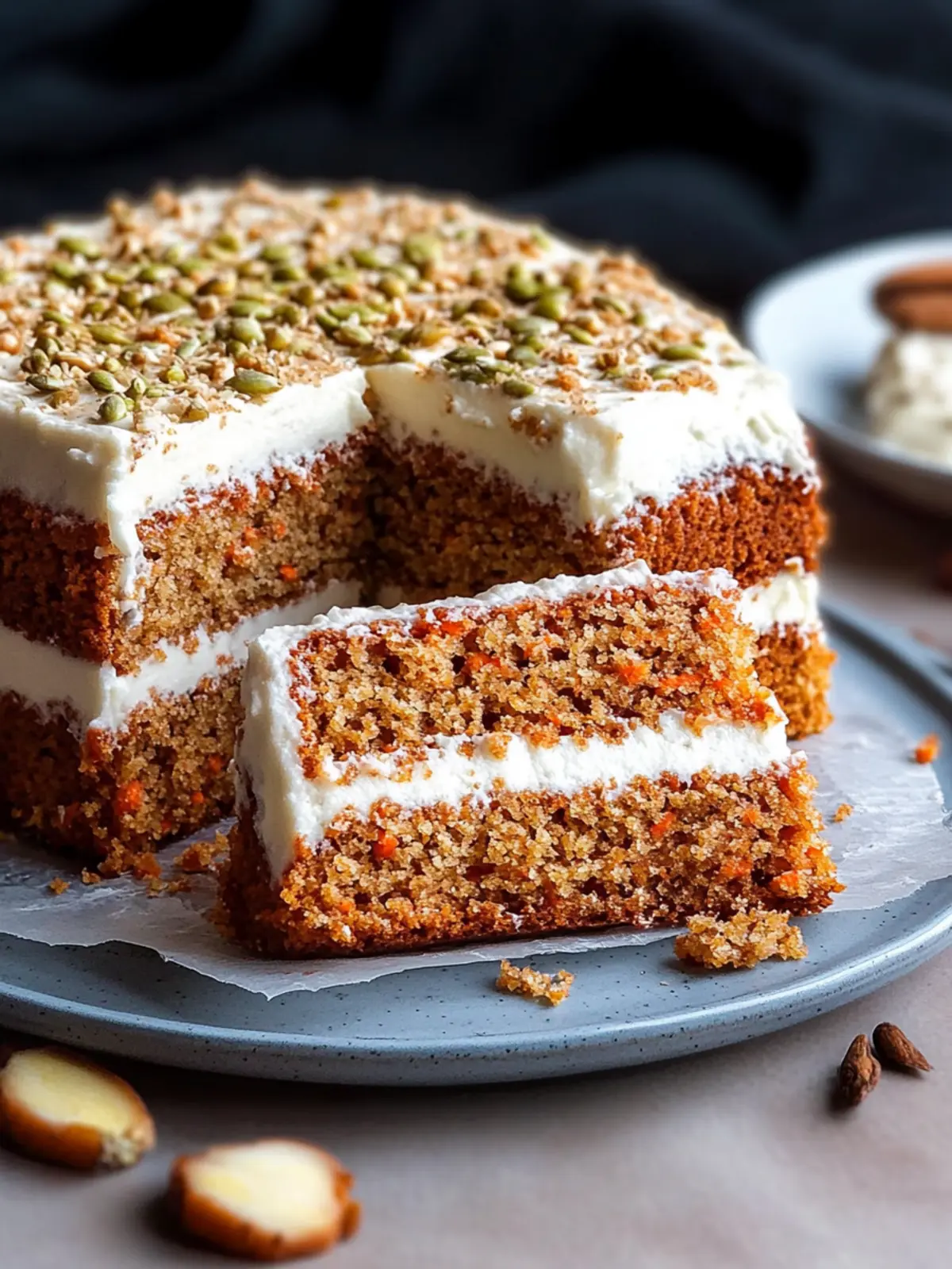 Carrot cake without flour: A low-carb wonder without gluten for sweet tooths