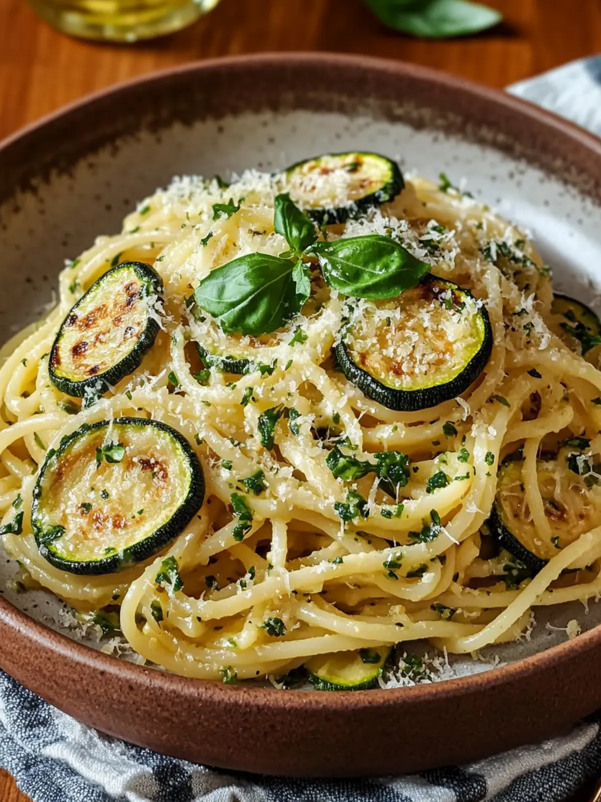 Pasta with zucchini – simple & light summer dish