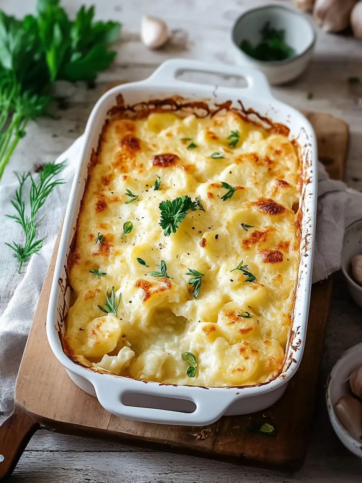 Kartoffel-Blumenkohl-Gratin