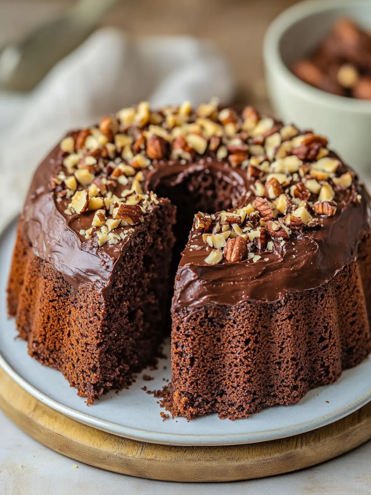 Juicy Chocolate Nut Cake – Recipe for baking Nut Cake with Chocolate
