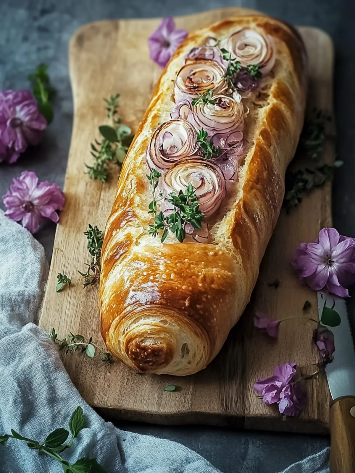 Knusprige Zwiebelrolle