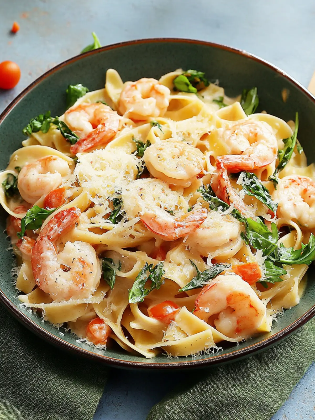 Ein-Topf-Pasta mit Garnelen