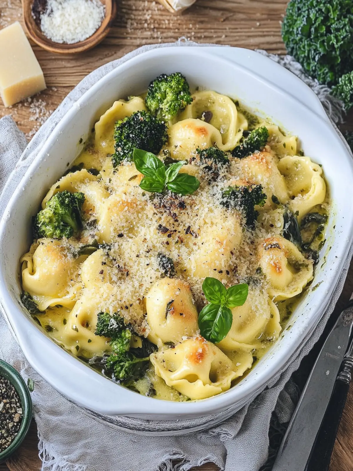 Tortellini-Brokkoli-Auflauf