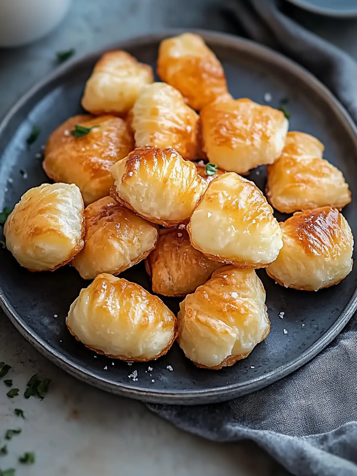Käse-Puff-Snacks