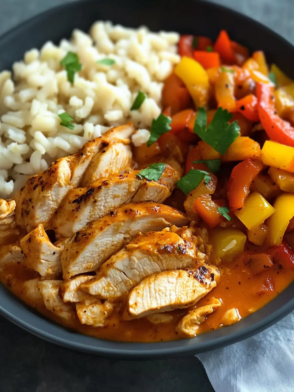 Hähnchen – Geschnetzeltes mit Paprika