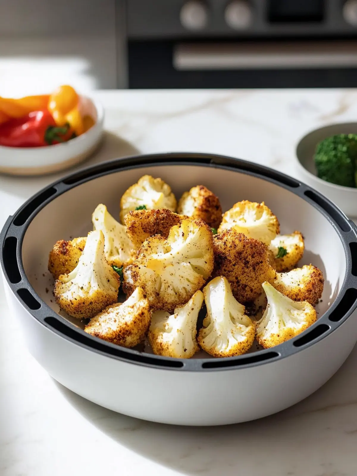 Gebackener Blumenkohl im Airfryer