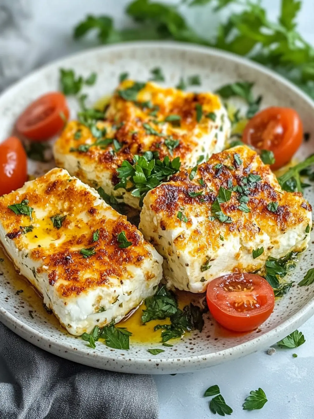 Crispy feta from the air fryer: prepared in just 15 minutes