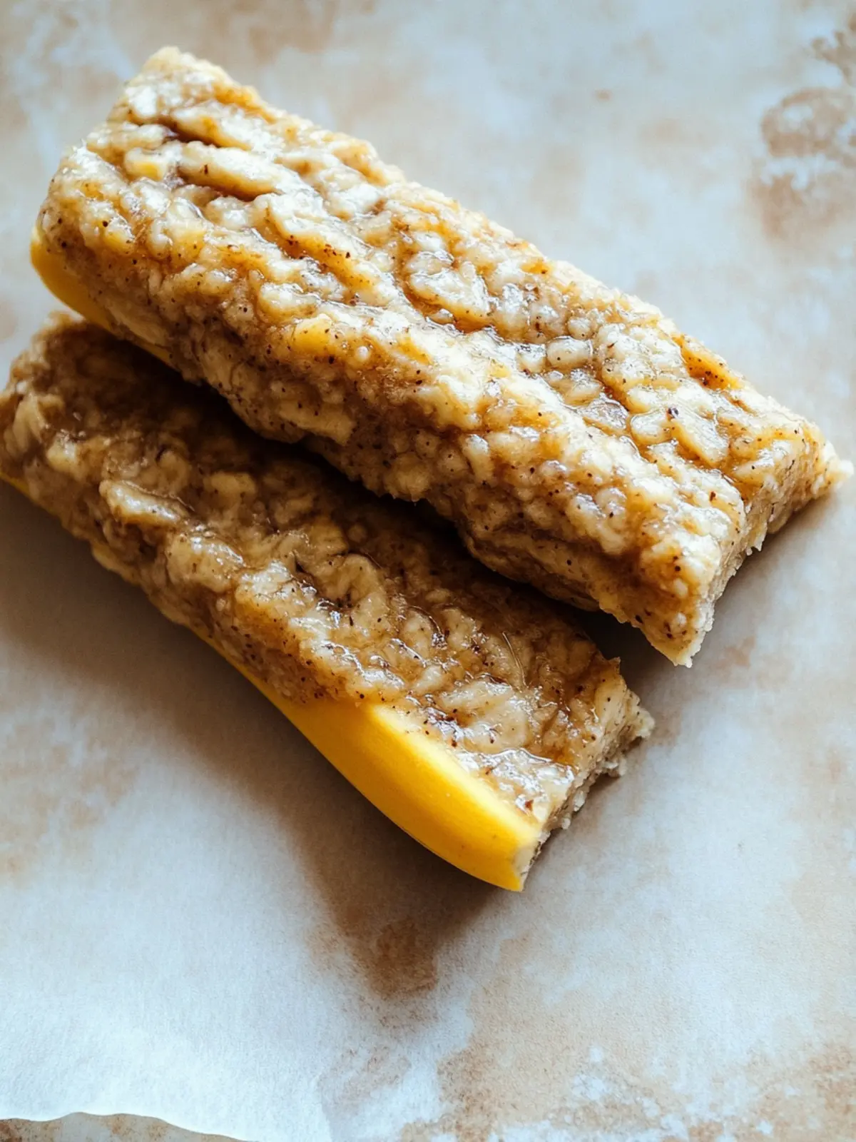 Nussige Bananen-Hafer-Riegel