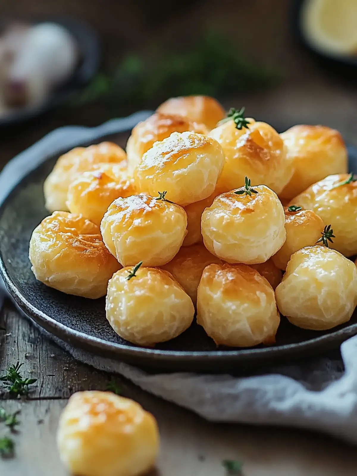Käse-Puff-Snacks
