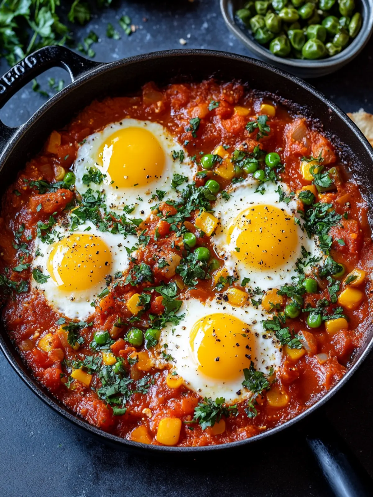 Marokkanische Shakshuka: Würzige Freude in jedem Bissen