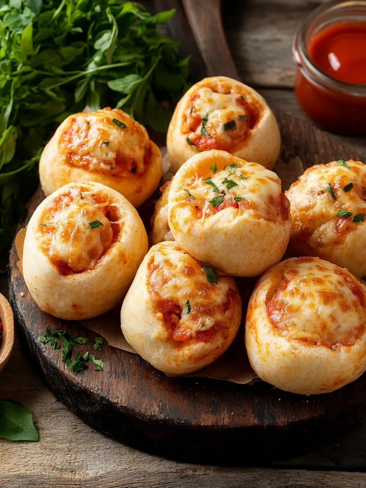 We love this EM snack: Stuffed pizza balls with cheese are so delicious