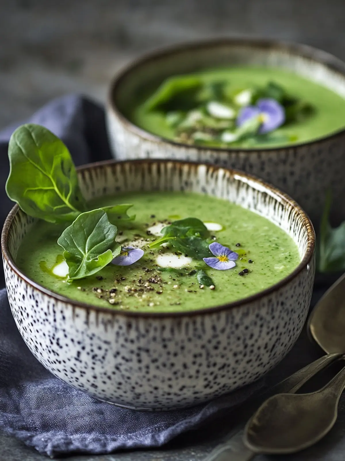 Fresh and Green – Spicy Arugula Cress Soup