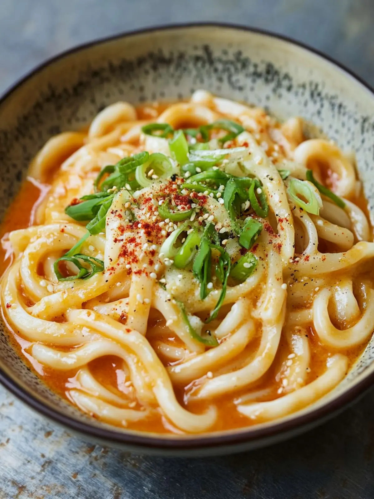Udon-Nudeln in cremiger Gochujang-Knoblauchsoße – Jamie Olivers sanft scharfe Fusion-Idee