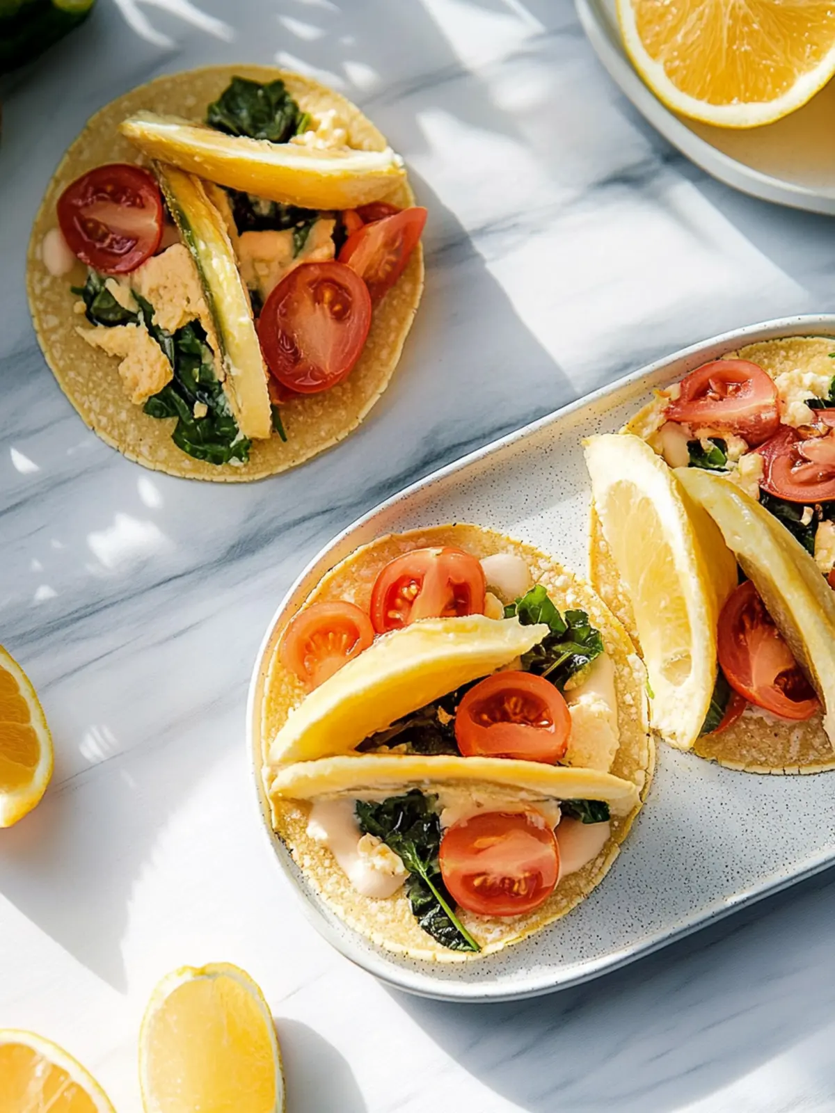 Einfache Frühstückstacos