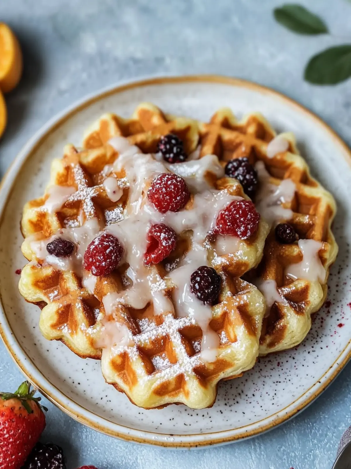 Vegan Zimtschnecken Waffeln