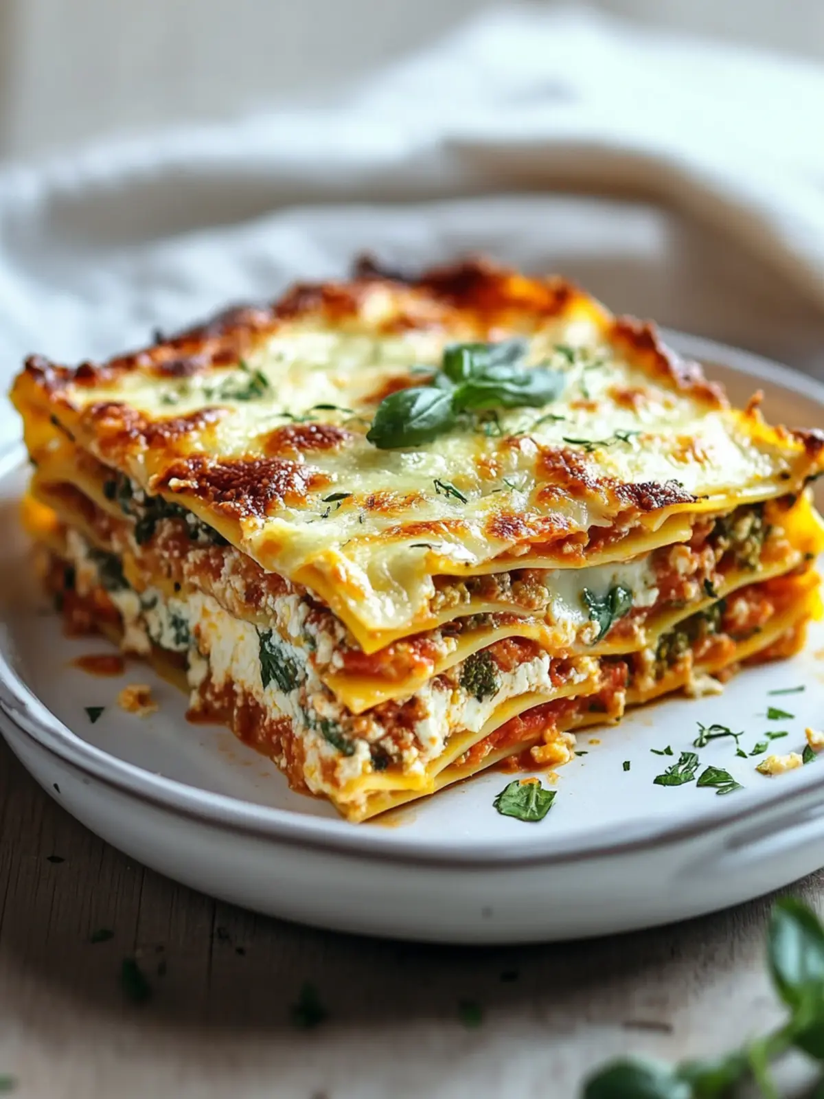 Hohe Protein Gemüse Lasagne: Dein gesundes & leckeres Rezept