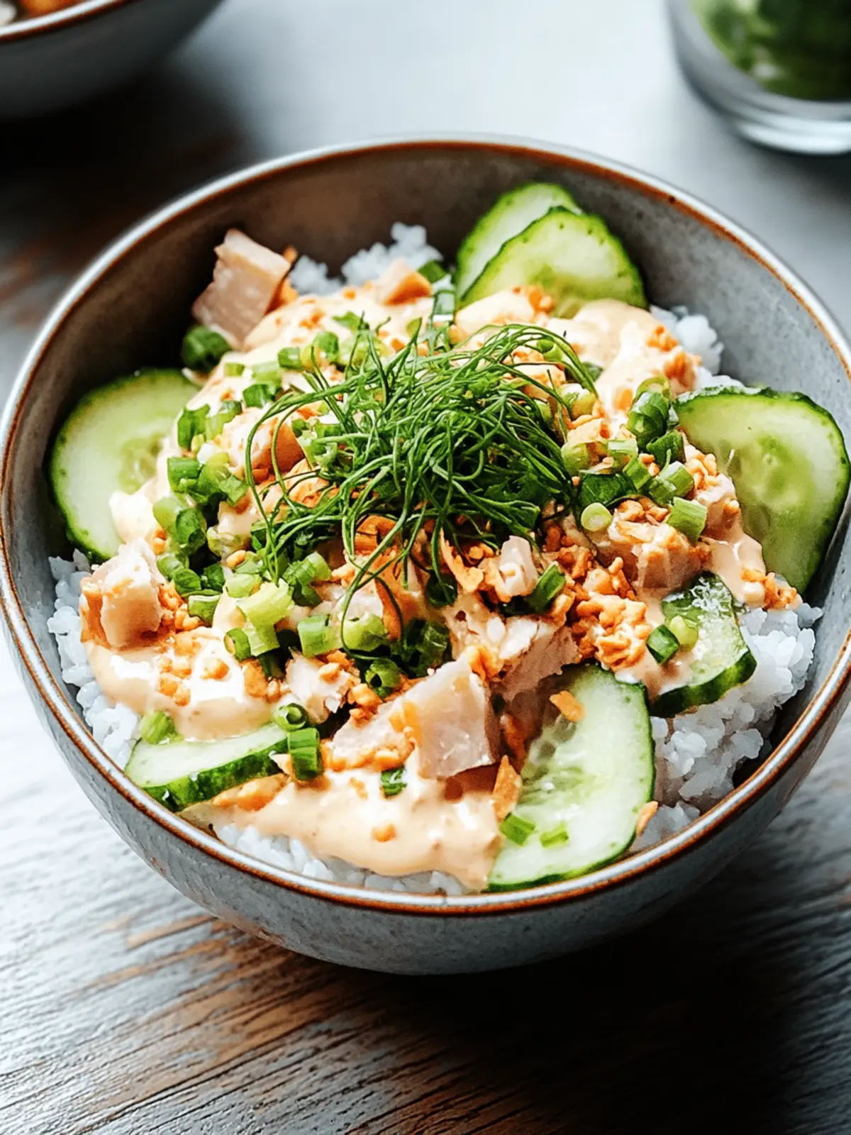 Thunfisch Mayo Reisschüssel