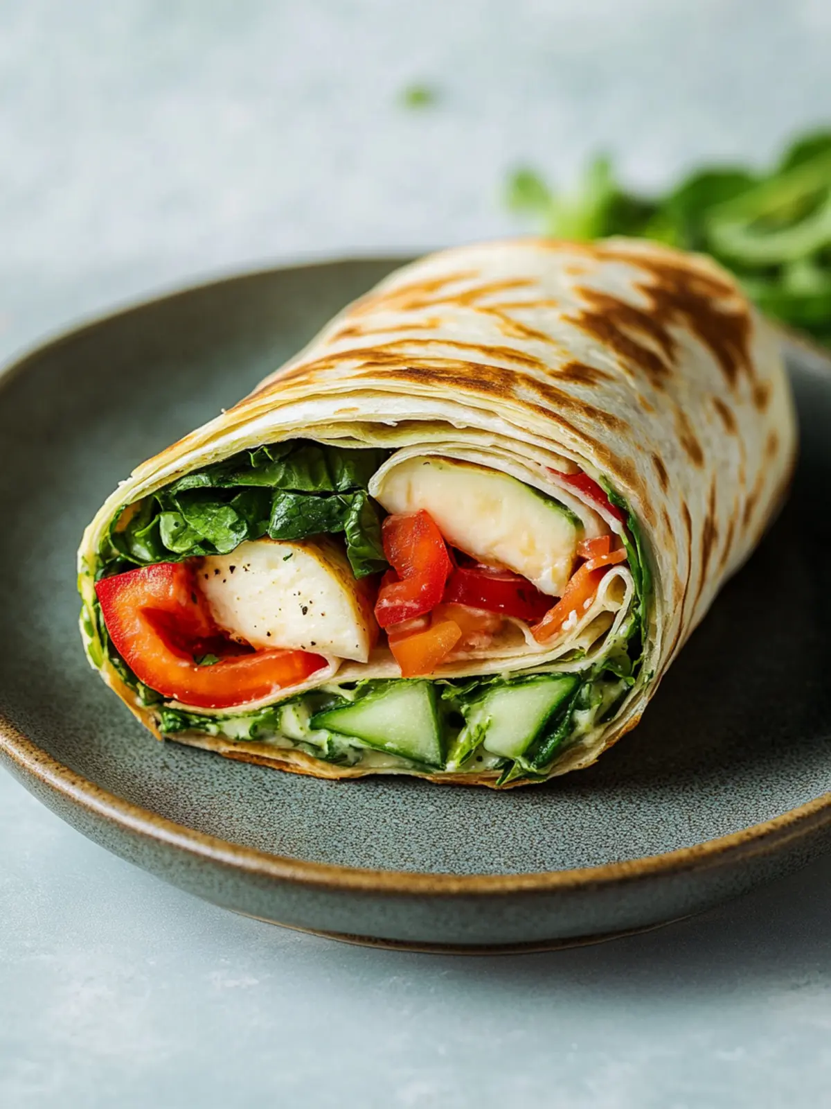 Protein-Hüttenkäse-Wrap