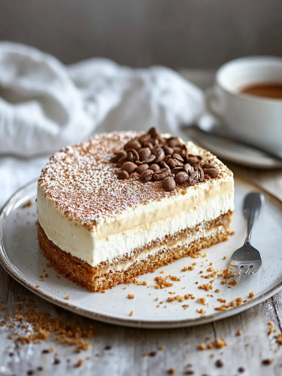 Cappuccino-Krümeltorte