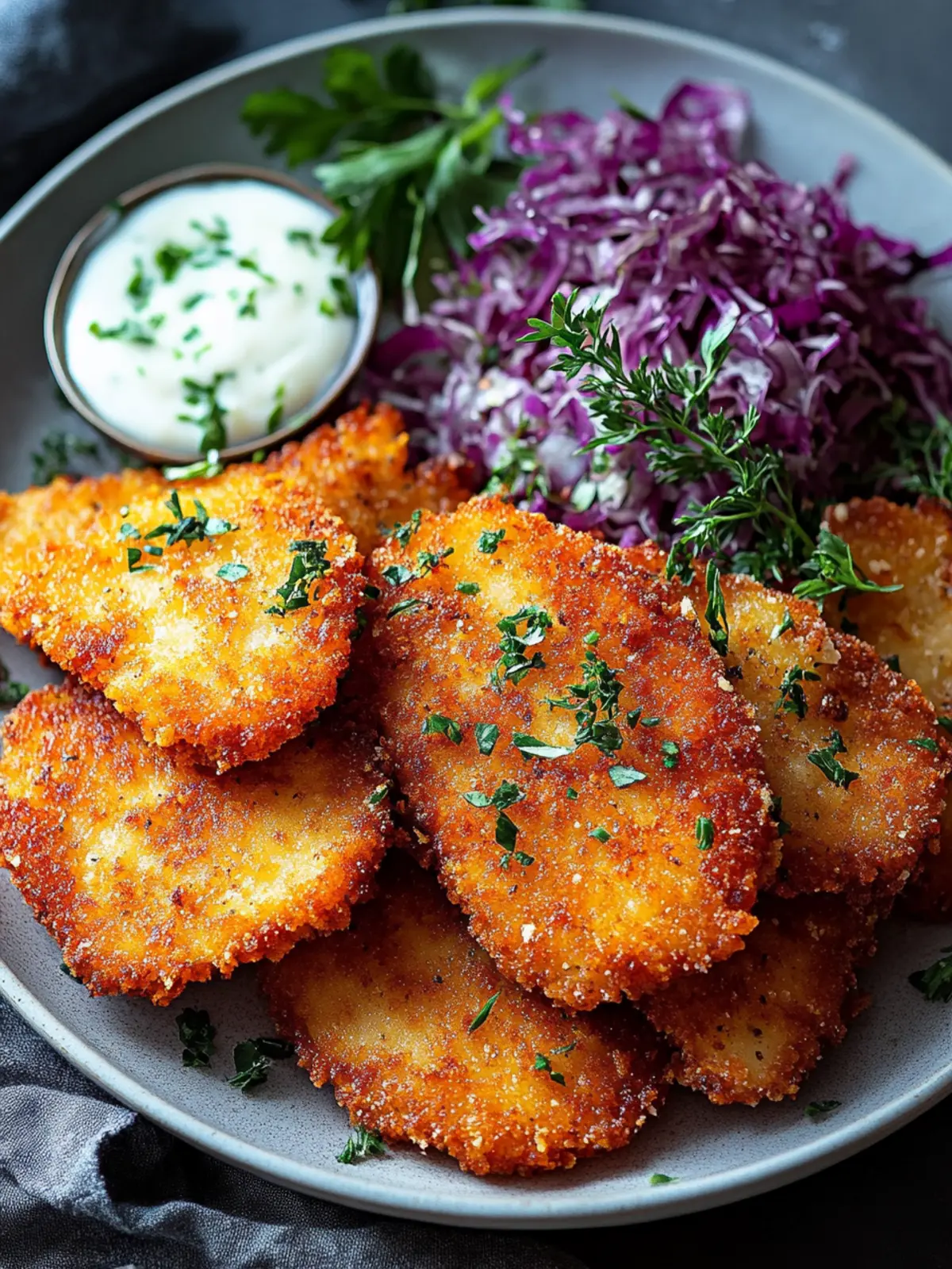 Knusprige Kohlrabischnitzel