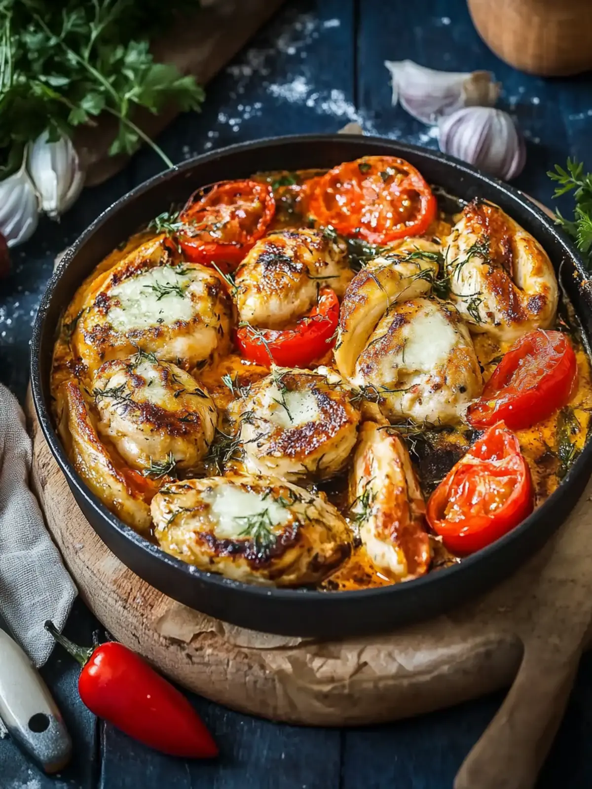 Herzhafte Hähnchenbrust im Backofen