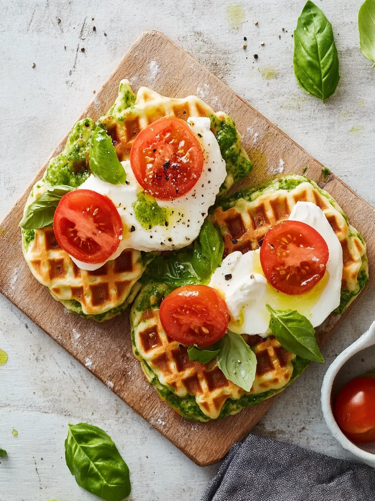 Caprese-Waffeln: Capri lässt grüßen