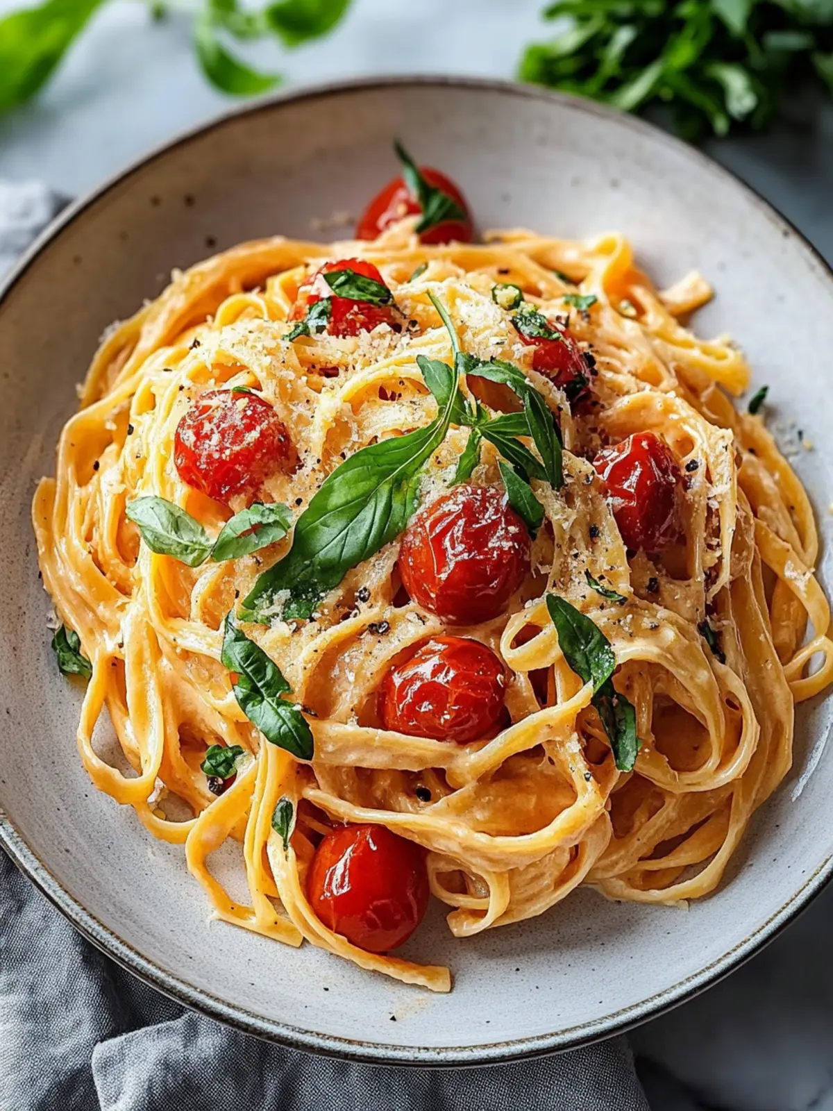 Cremige vegane Pasta mit getrockneten Tomaten – Rezept