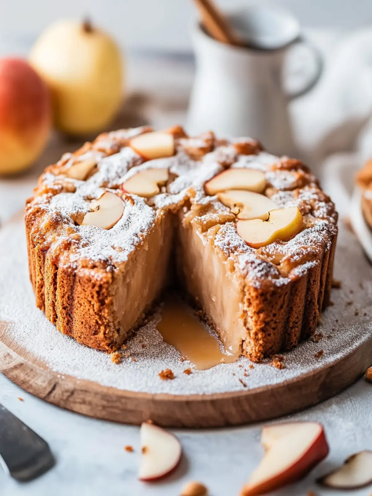 Veganer Apfelmuskuchen schnell und saftig