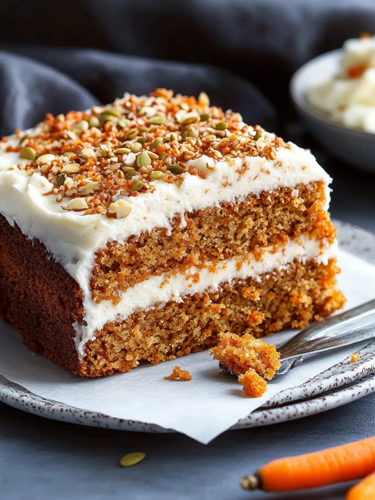 Carrot cake without flour: A low-carb wonder without gluten for sweet tooths