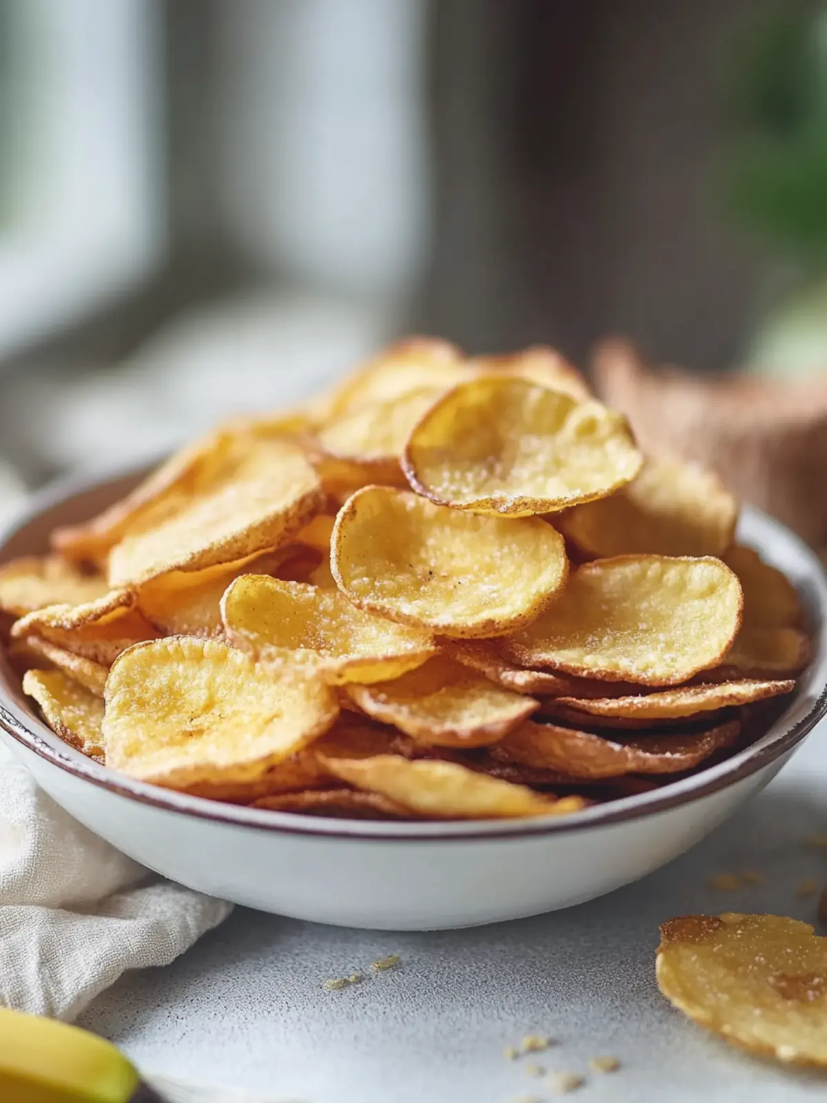 Bananenchips im Airfryer: Knuspriger Snack für Zwischendurch