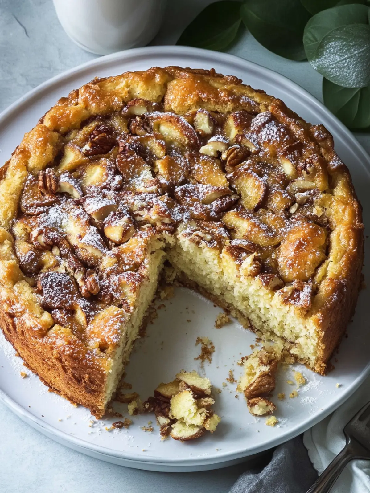 Pekannuss-Umgedrehter Kuchen