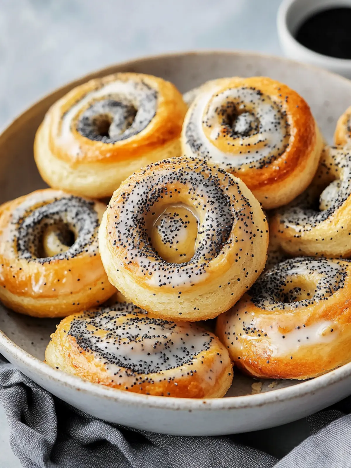 Juicy poppy seed rolls like from the bakery