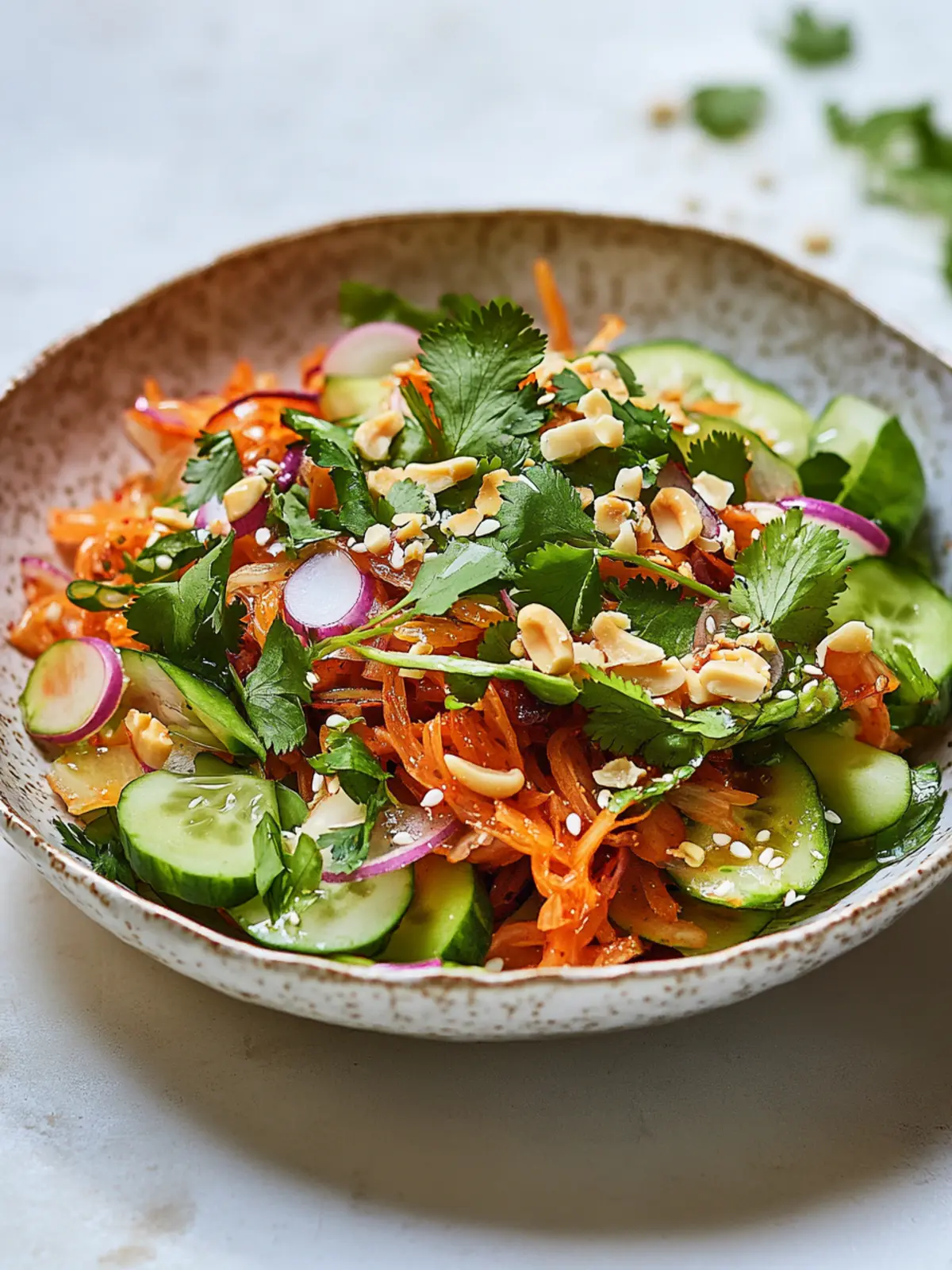 Koreanischer knuspriger Reissalat