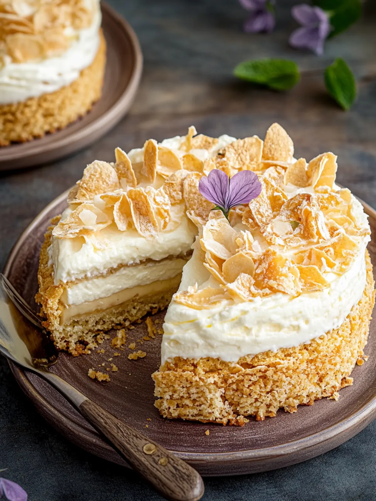 Schneller Bienenstich mit Paradiescreme