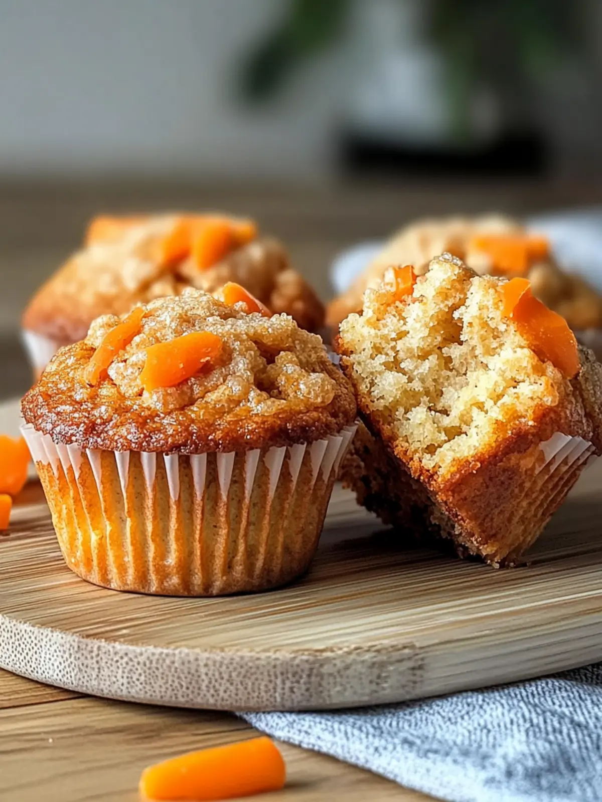 Karotten Haferflocken Muffins