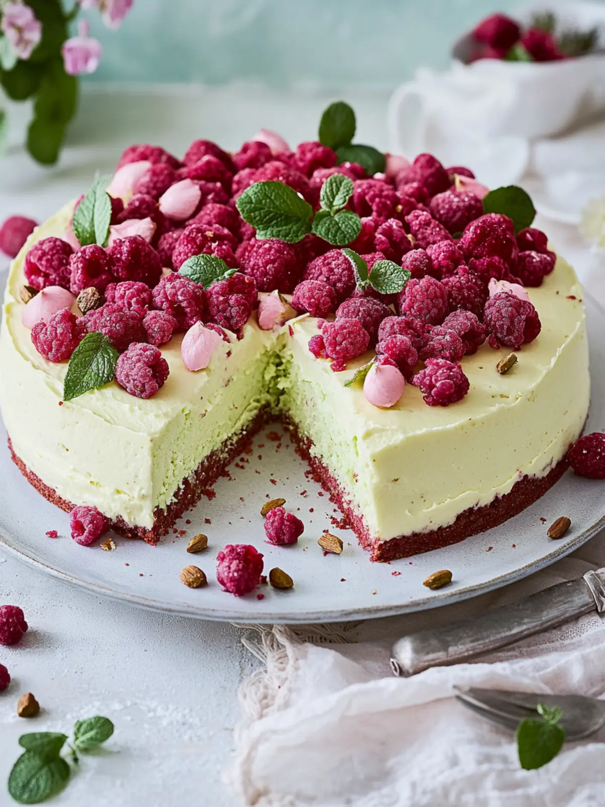 Himbeer-Pistazien-Torte