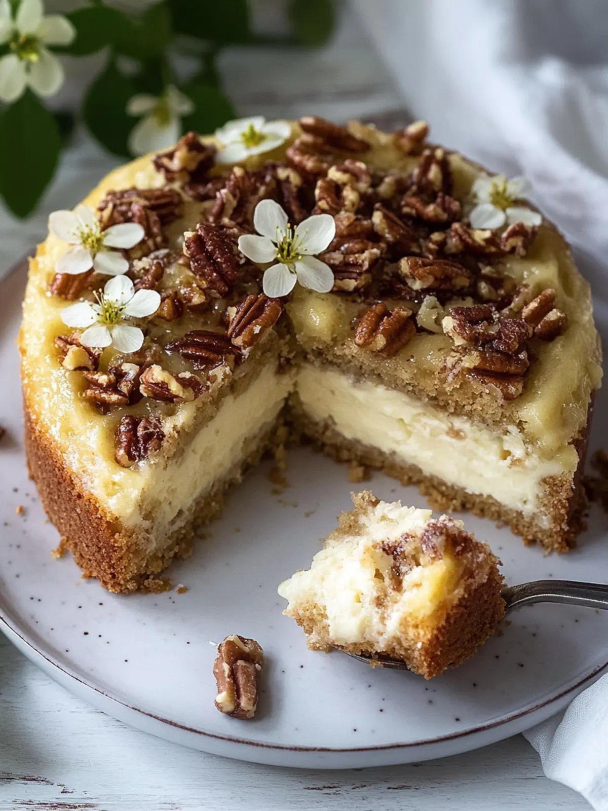 Pekannuss-Umgedrehter Kuchen