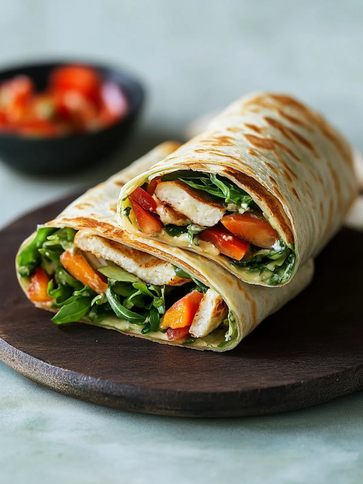 Protein-Hüttenkäse-Wrap
