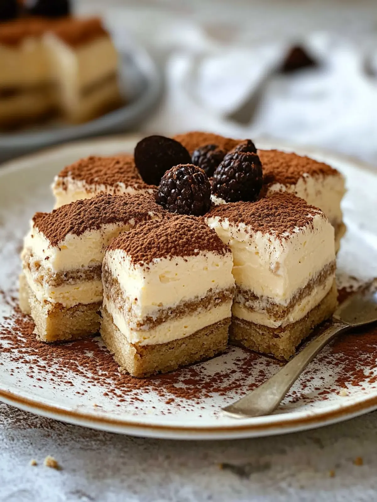 No Bake Tiramisu Proteinriegel – Keto, Low Carb