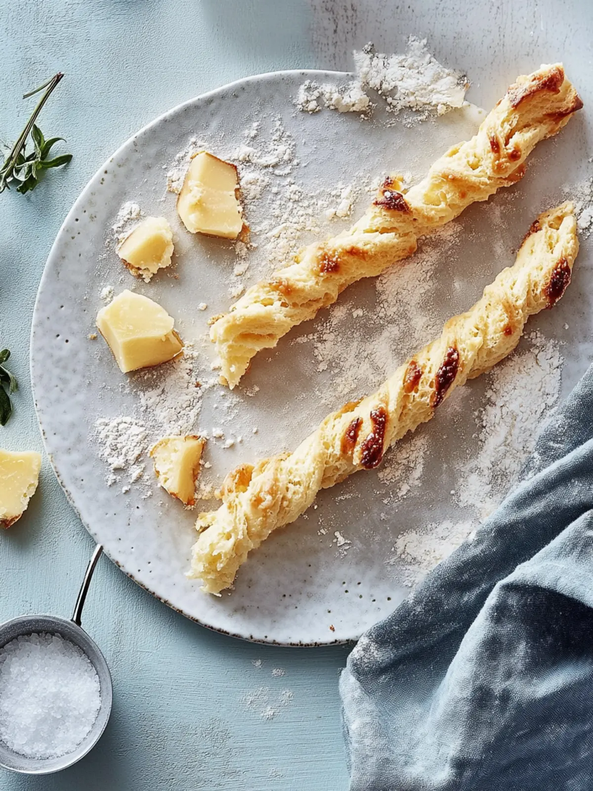 Käsestangen Blätterteig