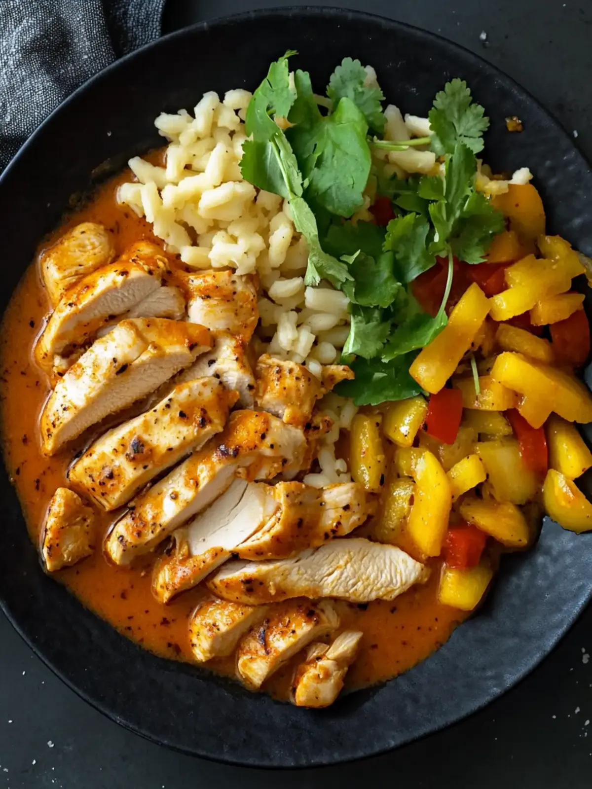 Hähnchen – Geschnetzeltes mit Paprika