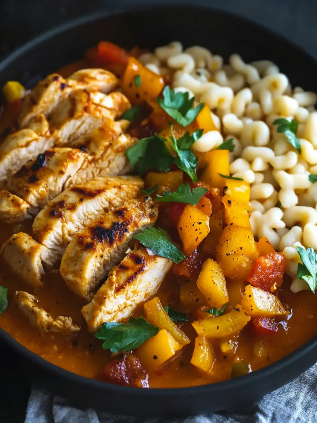 Hähnchen – Geschnetzeltes mit Paprika