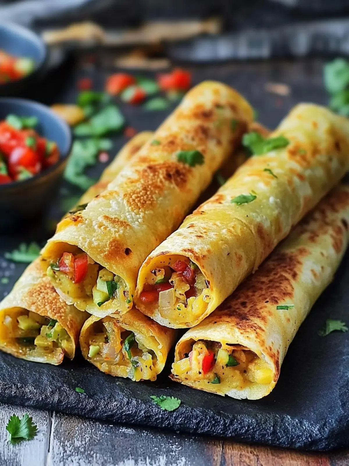 Taquitos Rezept mit Gemüsefüllung