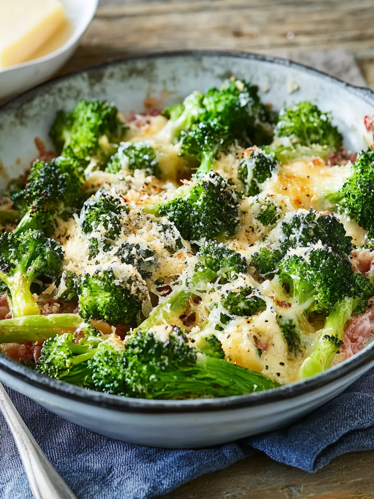 Brokkoli-Schinken-Auflauf: Rezept mit Sahnesoße und Parmesan