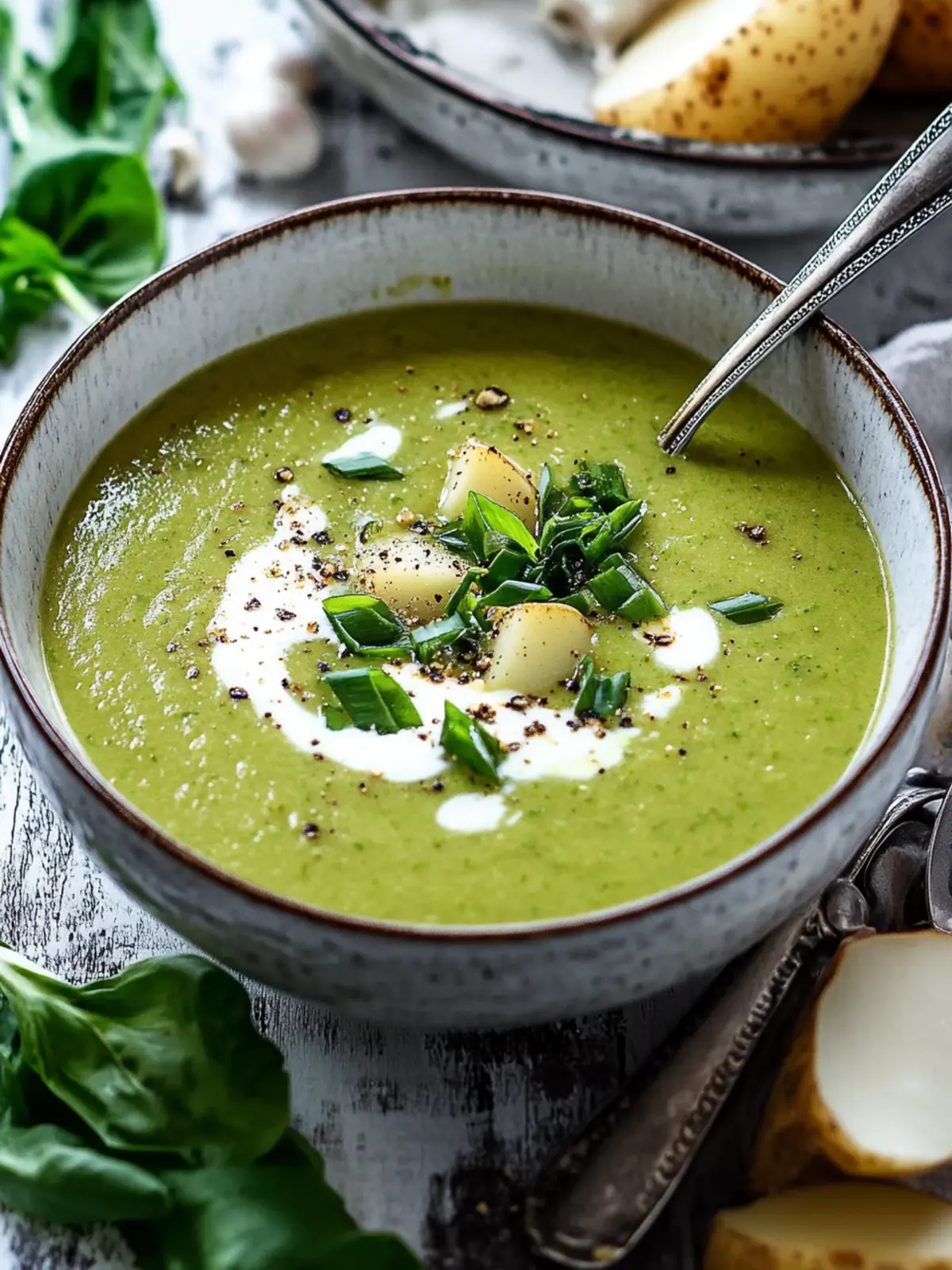 Bärlauchsuppe – cremiges Bärlauchsuppen Rezept mit Kartoffeln