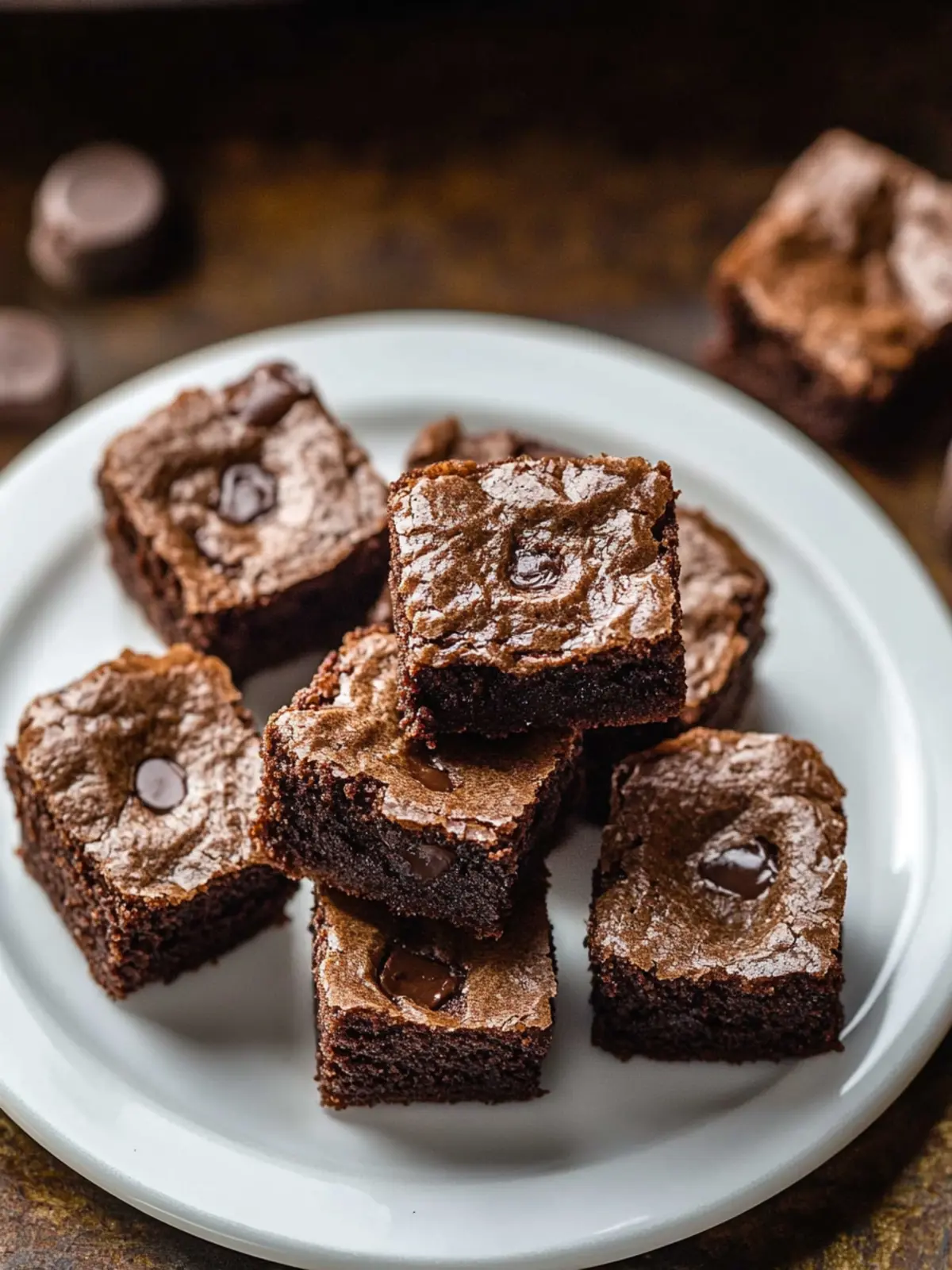 Hüttenkäse Brownie Bissen im Mixer